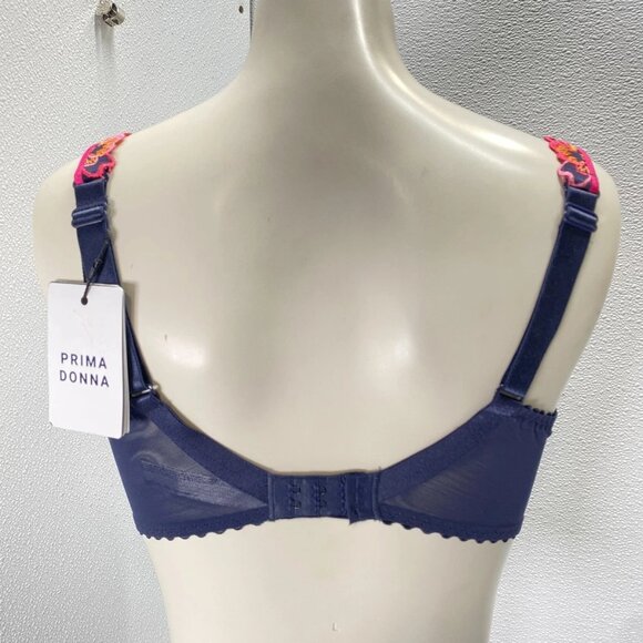 NEW PRIMADONNA Women’s Devdhaha Full Cup Unpadded Bra – Velvet Blue - Picture 4 of 10
